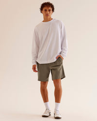 AfterDark ZeroCrease Long Sleeve Tee - White