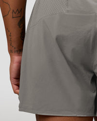 Man wearing Pace 5" Lined Ripstop Short - Storm Front | Model:Malebo | Size:M