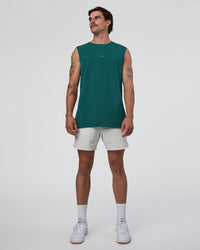 Man wearing Base FLXCotton Tank - Transformative Teal | Model:Konnor | Size:M
