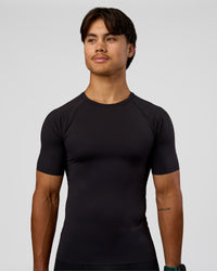 Man wearing BaseTech Tee - Black | Model:George | Size:M