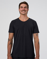 Man wearing Cadence Swift Tee - Black | Model:Konnor | Size:M