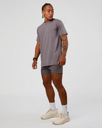 Man wearing Daily 5" Short - Duskstone | Model:Malebo | Size:M | Thumbnail Index: 5