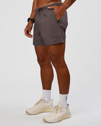 Man wearing Daily 5" Short - Duskstone | Model:Malebo | Size:M | Thumbnail Index: 1