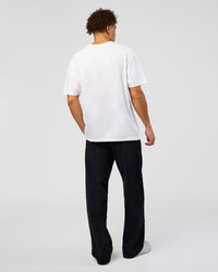 Man wearing Forever EffortlessTech Tee - White | Model:Leandro | Size:M