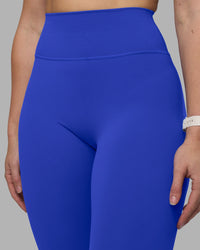Woman wearing Fusion Ultra High-Rise Full Length Legging - Power Cobalt | Model:Amy | Size:M