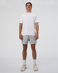 Man wearing Lift 6" Short - Alloy-Baltic Sea | Model:Konnor | Size:M