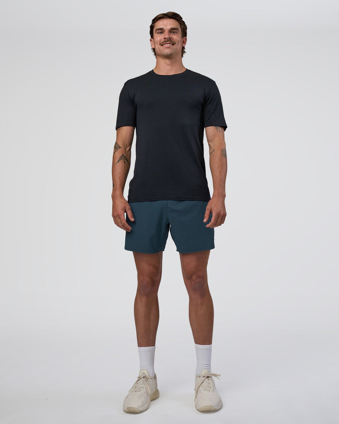 Man wearing Lift 6" Short - Night Sea | Model:Konnor | Size:M
