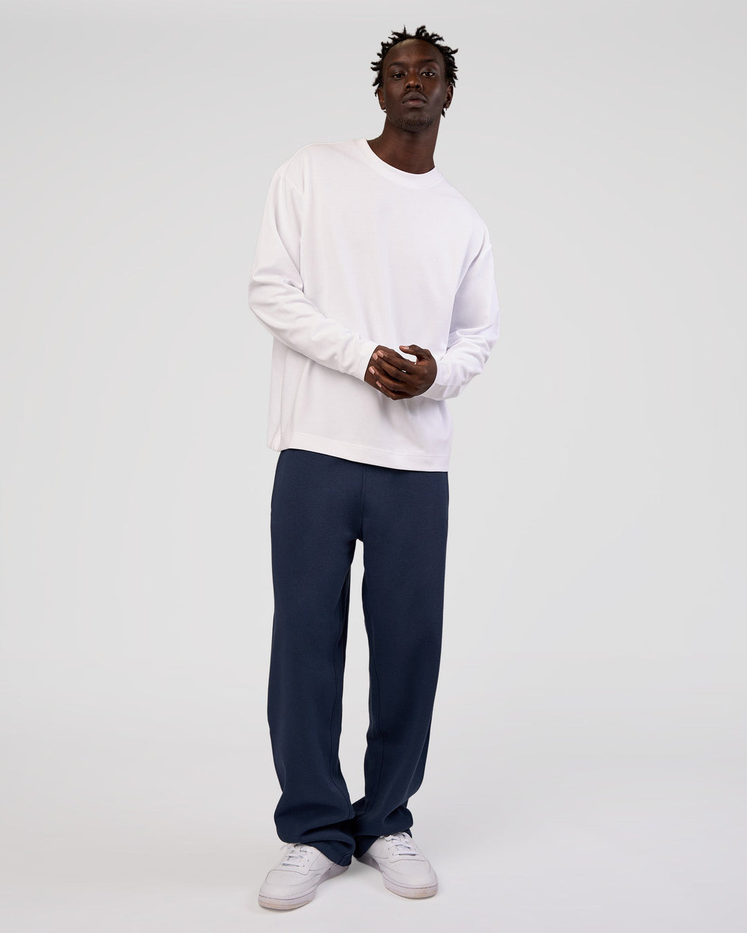Man wearing MVP Straight Leg Pant - Future Navy | Model:Okello | Size:M