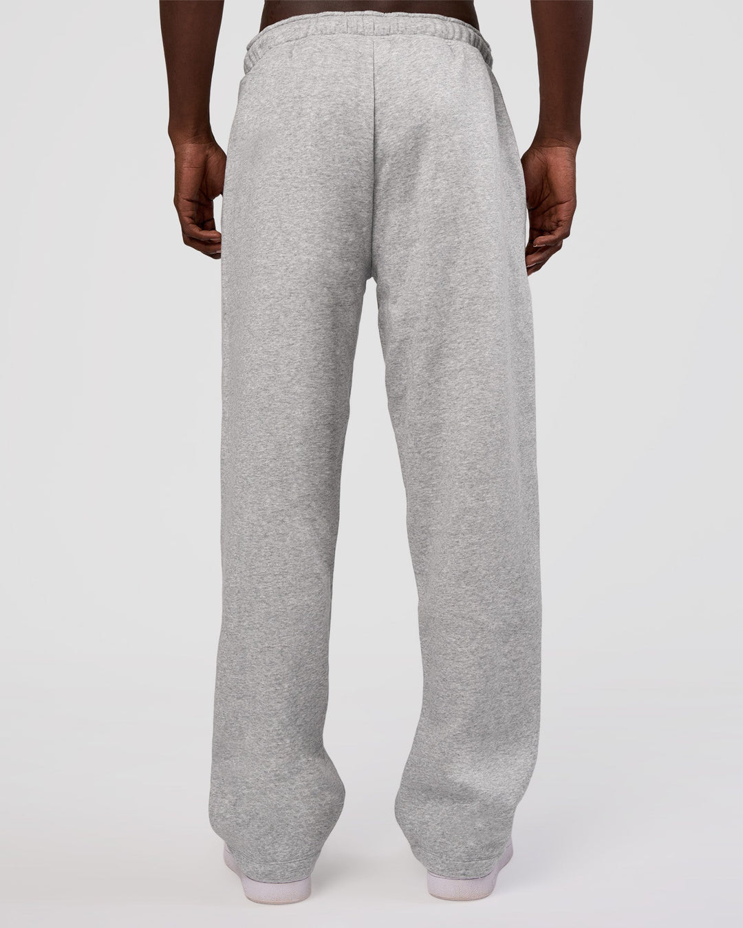 Man wearing MVP Straight Leg Pant - Light Grey Marl | Model:Okello | Size:M