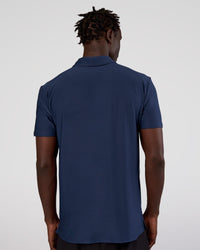 Man wearing Drive Polo - Future Navy | Model:Okello | Size:M