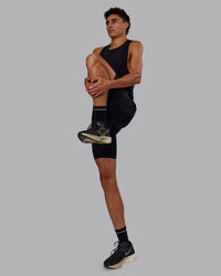 Man wearing Race Day Short Tight 8" in Black | Model:Jaxon | Size:M