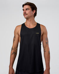 Man wearing Race Day Tank - Black-Yellow Fizz | Model:Konnor | Size:M