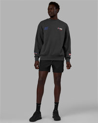 Man Unisex Redline Sweater Oversize - Phantom-White