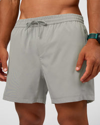 Man wearing Rep 5" Performance Short - Alloy | Model:George | Size:M
