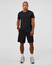 Man wearing Rep Training Tee - Black | Model:Malebo | Size:M