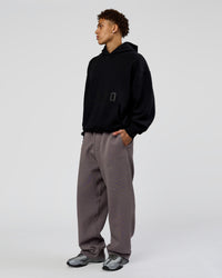 Man wearing Shadow Mode Oversized Hoodie - Black | Model:Leandro | Size:M | Thumbnail Index: 9