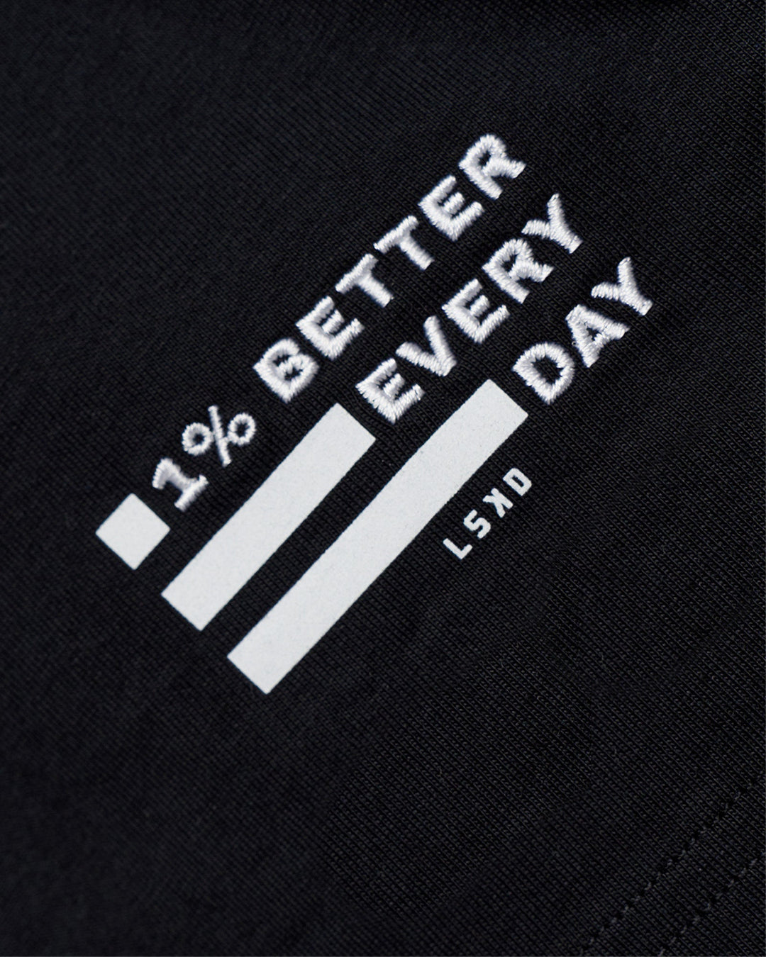 Man wearing Sticker Heavyweight Oversized Tee - Black-White | Model:Zoran | Size:M