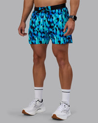 Man wearing UltraAir 5" Lined Performance Short - Luminous | Model:Jaiden | Size:M