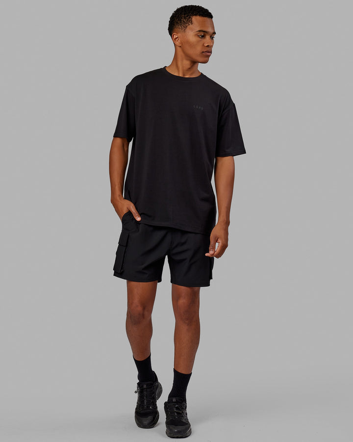 Unisex VS5 FLXCotton Tee Oversize - Black-Black
