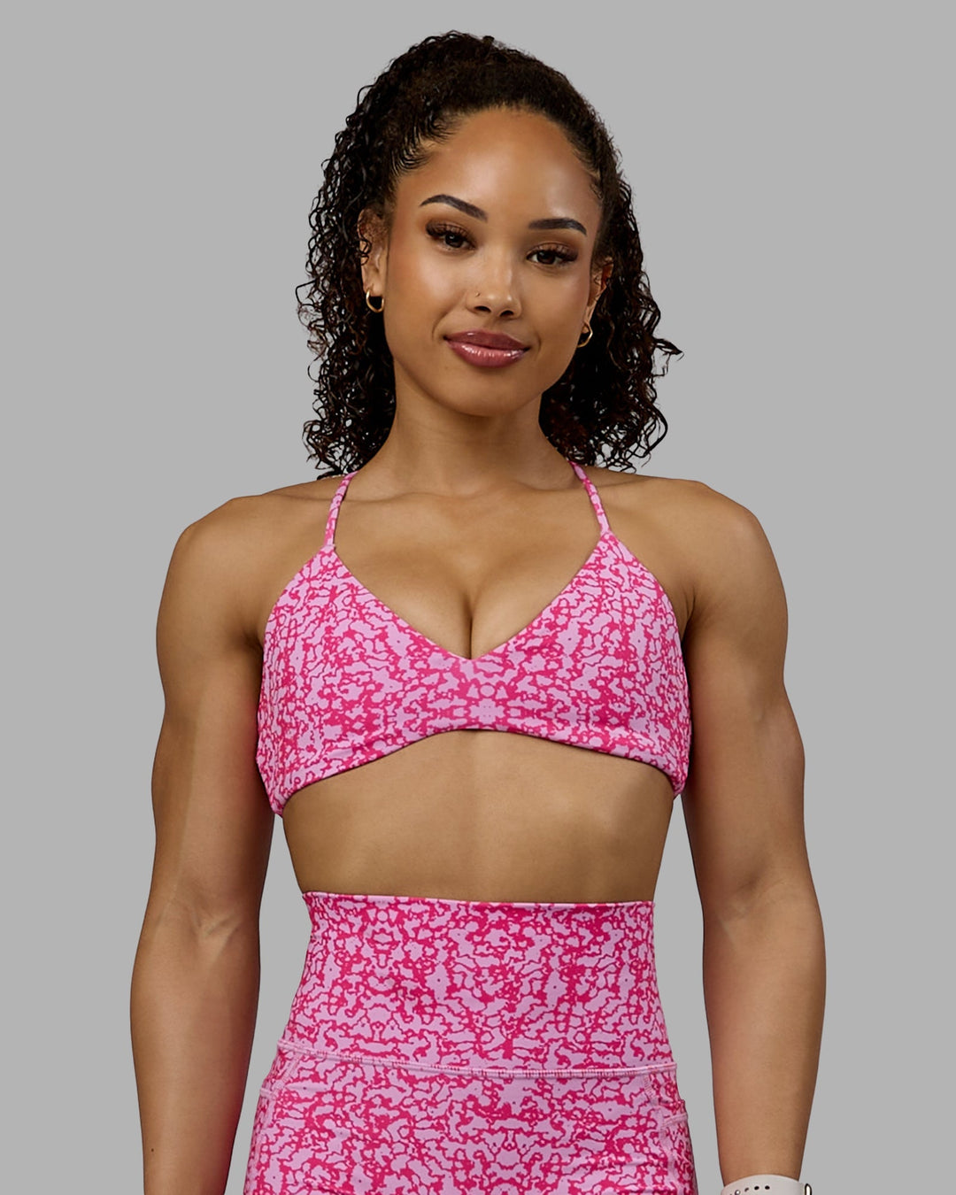 Aura Sports Bra - Patina-Ultra Pink