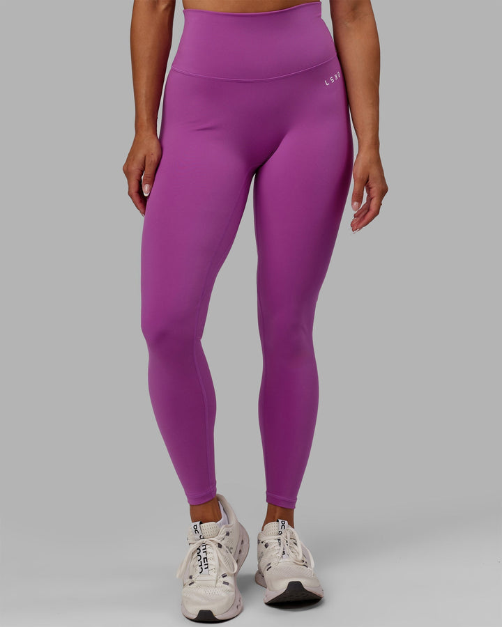 Woman wearing Base 2.0 Full Length Leggings - Hyper Violet