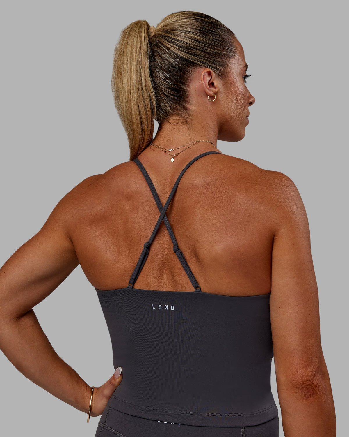 Bree Masters Form Shelf Bra Tank - Stormy | LSKD – LSKD US