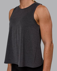 Woman wearing Breeze Training Tank - Black