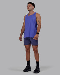Man wearing Challenger 6" Performance Shorts - Future Dusk