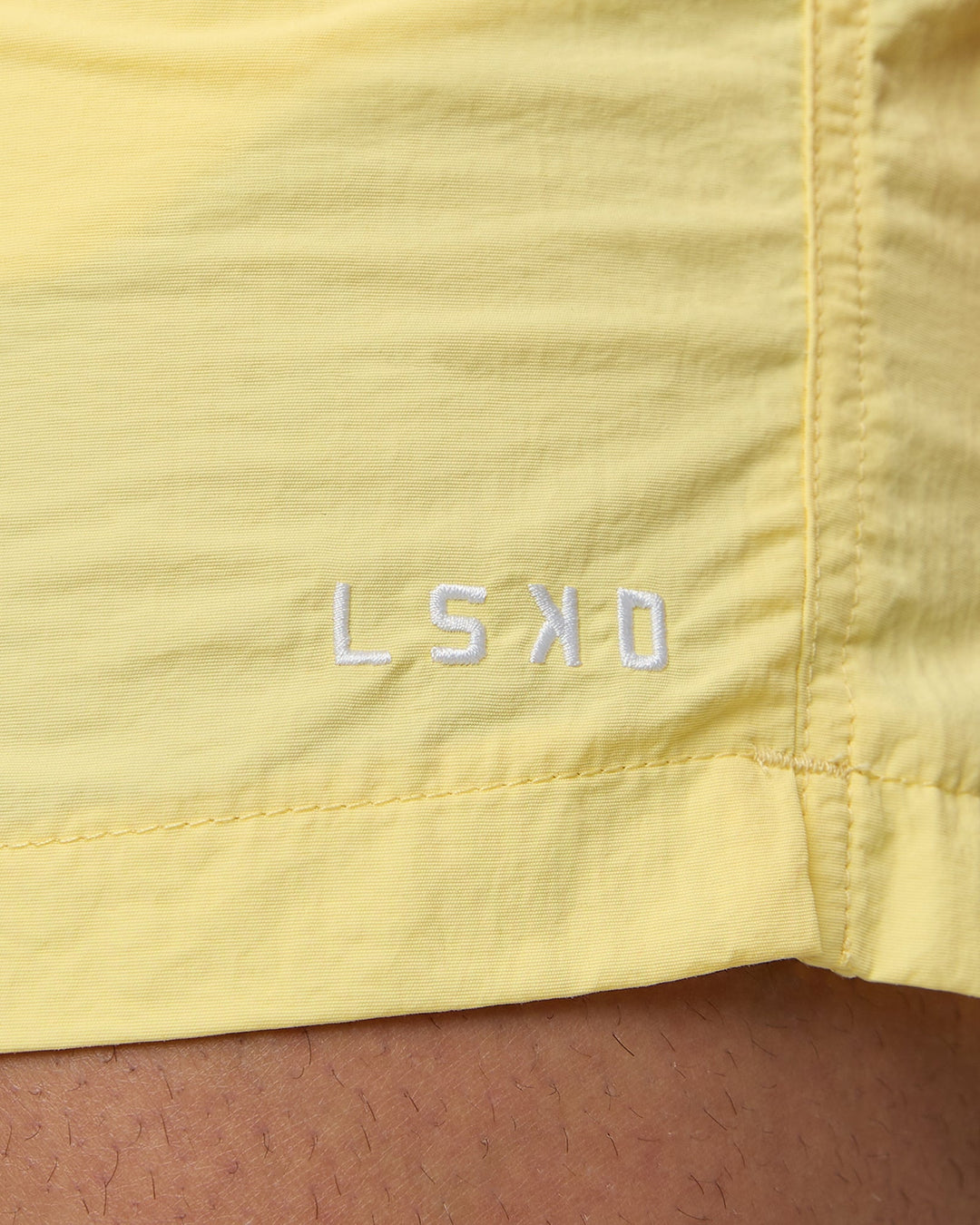 Man wearing Classic 5&quot; Shorts - Lemon