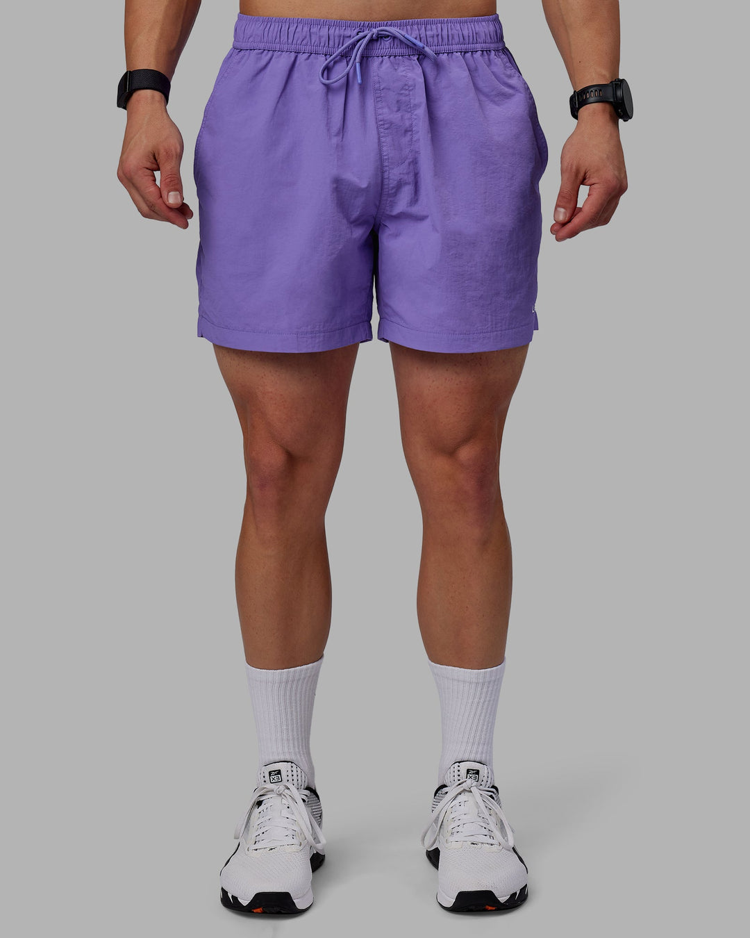 Man wearing Classic 5&quot; Shorts - Dahlia Purple