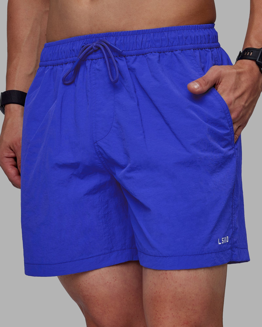 Man wearing Classic 5" Shorts - Power Cobalt