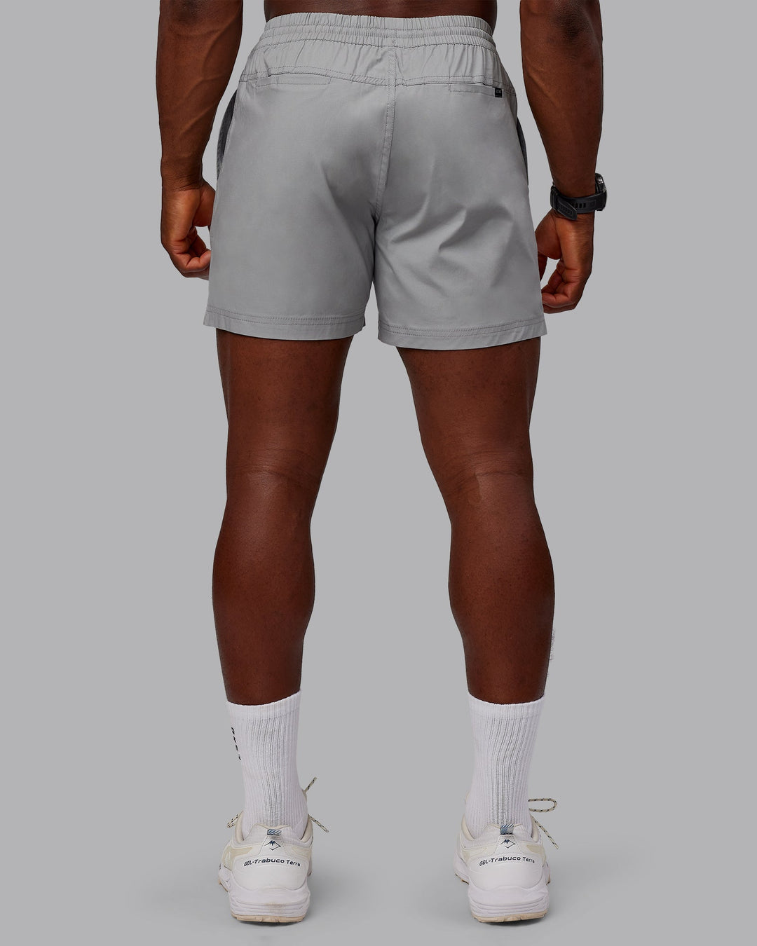 Man wearing Daily 5&quot; Shorts - Circular Grey