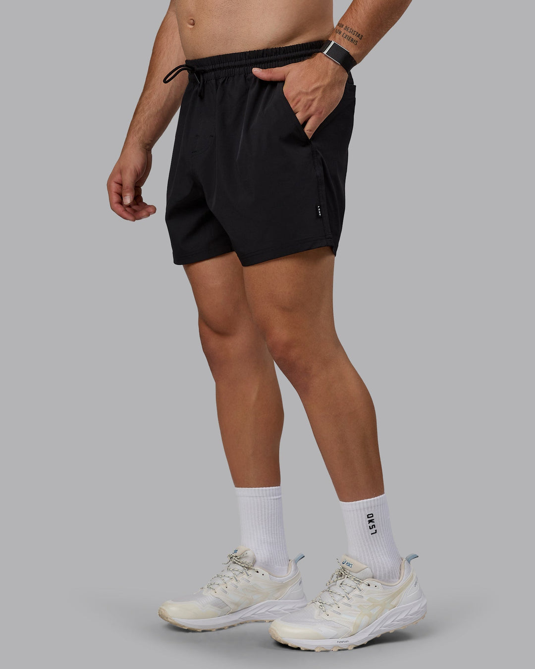 Man wearing Daily 5&quot; Swim Shorts - Black