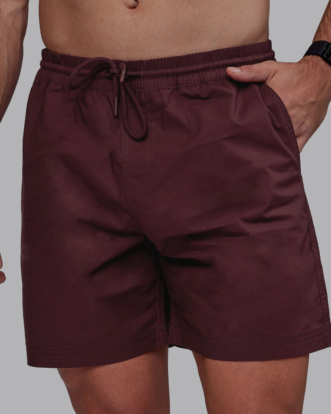 Man wearing Daily Shorts - Dark Cherry