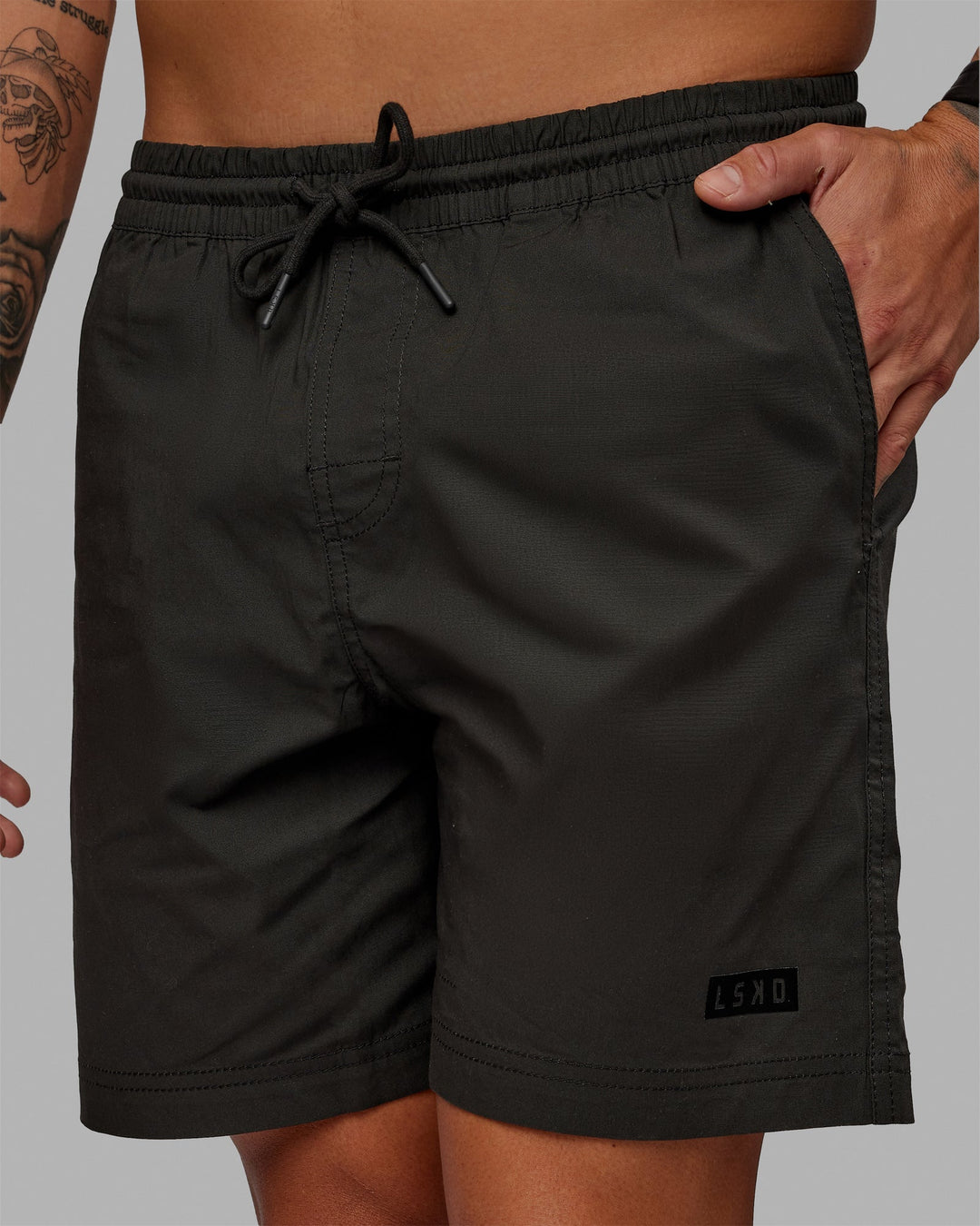 Man wearing Daily Shorts - Pirate Black