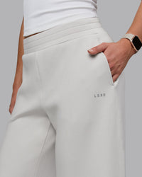 Woman wearing Elevate SoftTouch Wide Leg Pants - Clay-Clay