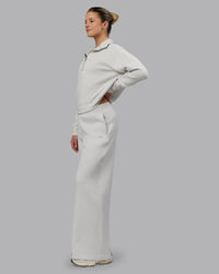 Woman wearing Elevate SoftTouch Wide Leg Pants - Clay-Clay
