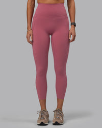 Woman wearing Elixir Ultra High-Rise 7/8 Legging Pockets - Mauve Haze