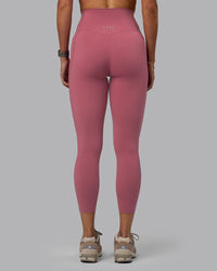 Woman wearing Elixir Ultra High-Rise 7/8 Legging Pockets - Mauve Haze