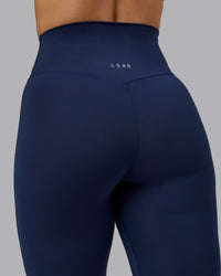 Woman wearing Elixir Ultra High-Rise Full Length Leggings - Future Navy