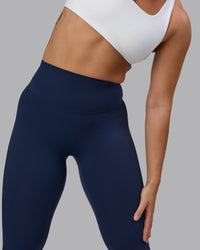 Woman wearing Elixir Ultra High-Rise Full Length Leggings - Future Navy