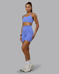 Woman wearing Elixir Ultra High-Rise 6" Short - Indulgent Blue