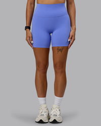 Woman wearing Elixir Ultra High-Rise 6" Short - Indulgent Blue