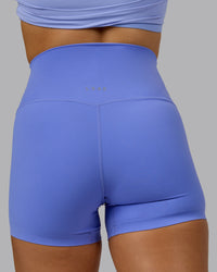 Woman wearing Elixir Ultra High-Rise 4" Short - Indulgent Blue