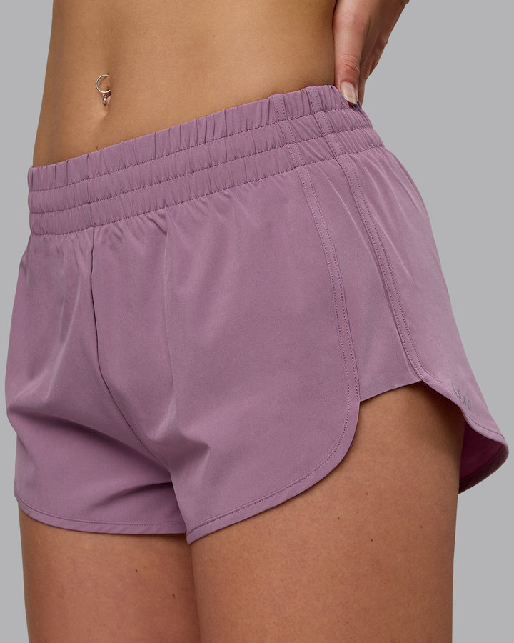 Woman wearing Energy 1.8&quot; Training Shorts - Grape
