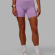 Woman wearing Fusion Mid-Length Shorts - Light Violet