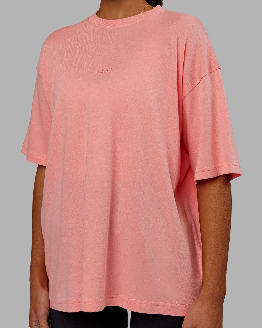 Woman wearing Go-To Modal Oversized Tee - Murex Shell