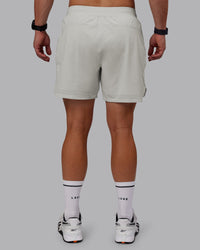 Man wearing Lift 6" Lined Performance Shorts - Digital Mist