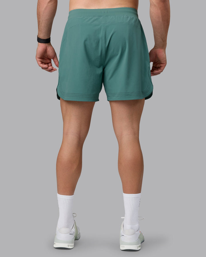 Man wearing Lift 6&quot; Lined Performance Shorts - Sagebrush
