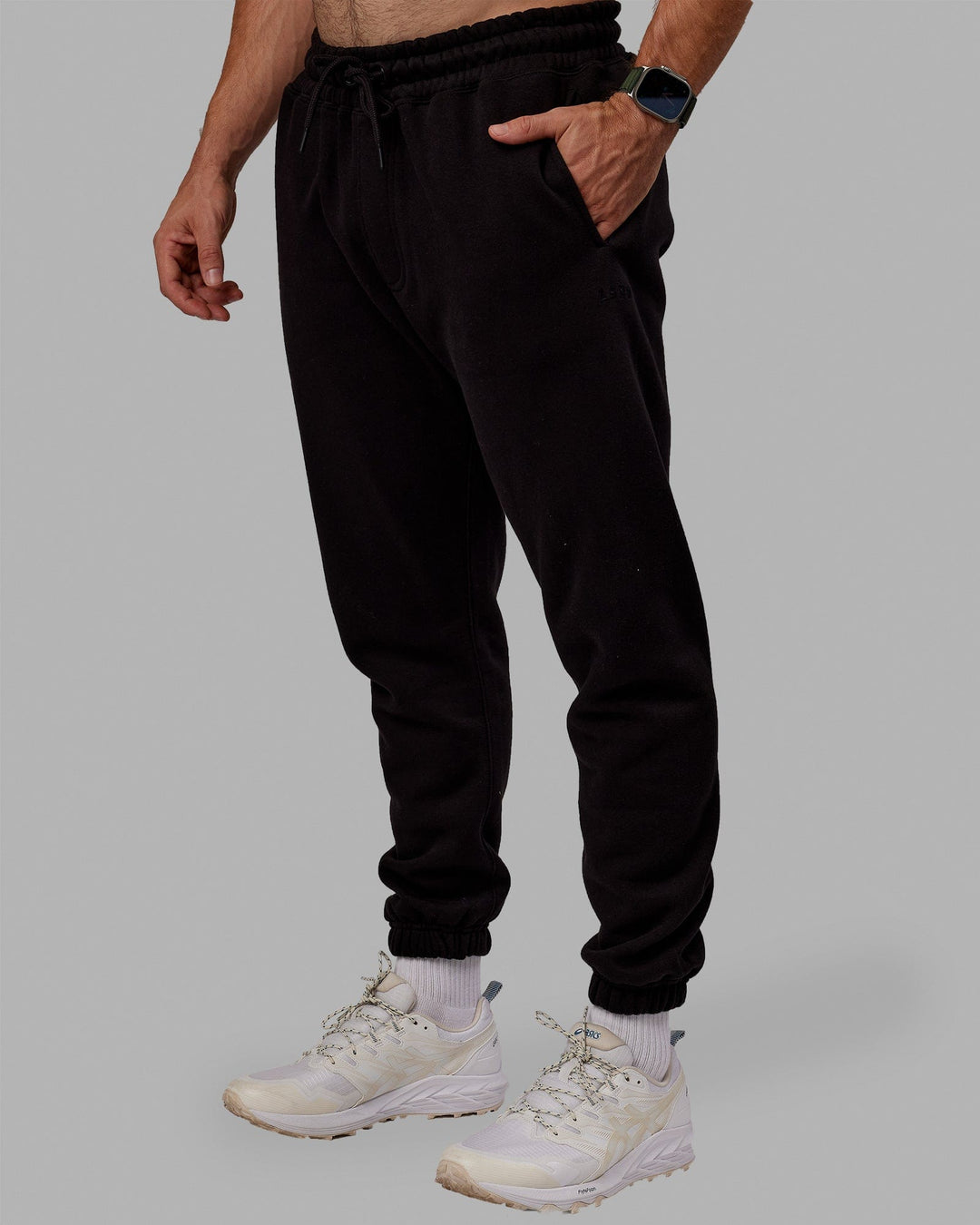 Man wearing MVP Track Pants - Black